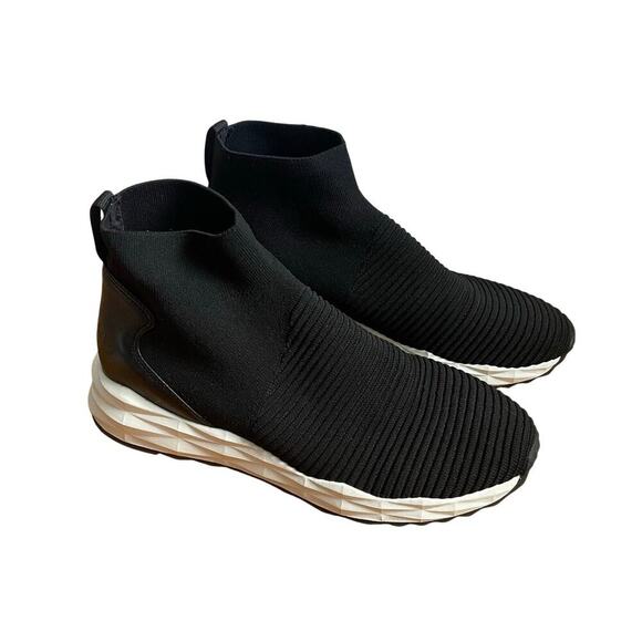 Ash Shoes - Ash Spot knit sock sneakers in midnight black chunky rubber sole EU 40 US 9